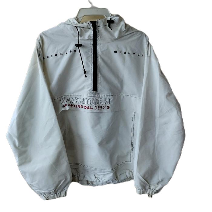 Jaket Muah-muah vintage original Pria Wanita Parasut Casual Parka Oversize Waterproof Cardigan Unise