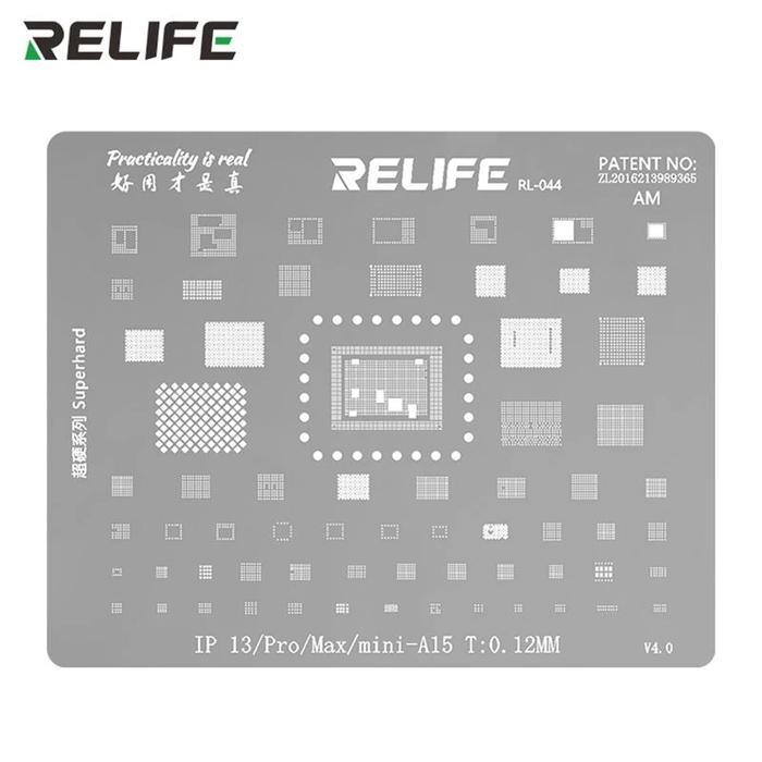 RELIFE RL-044 BGA Reballing Stencil Kit Thickness Tin Mesh Solder