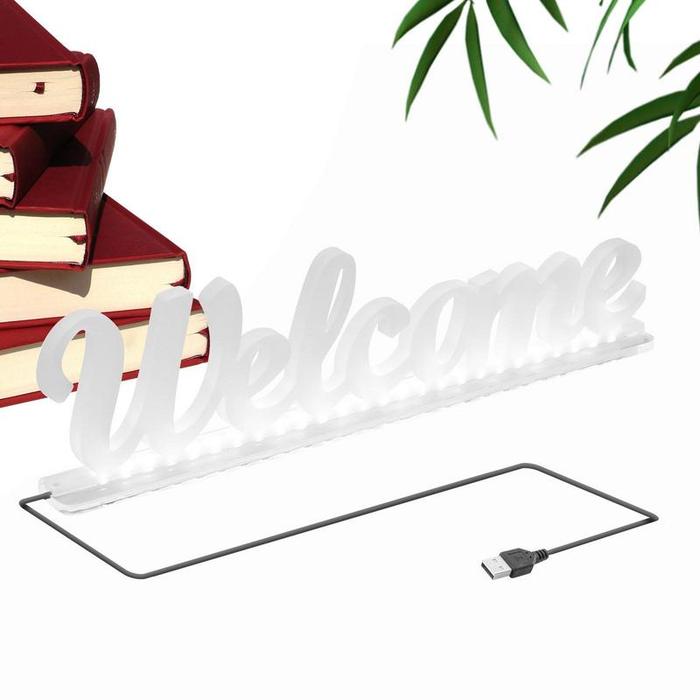 Welcome LED Neon Light Acrylic LED Welcome Sign Light Wear-resistant
