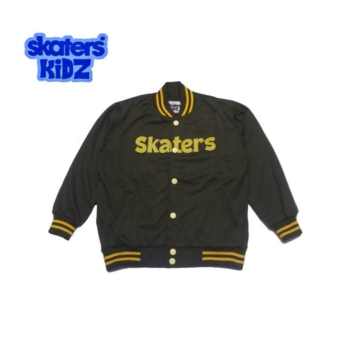 SKATERS JAKET VARSITY KIDZ 002 OLIVE WC002