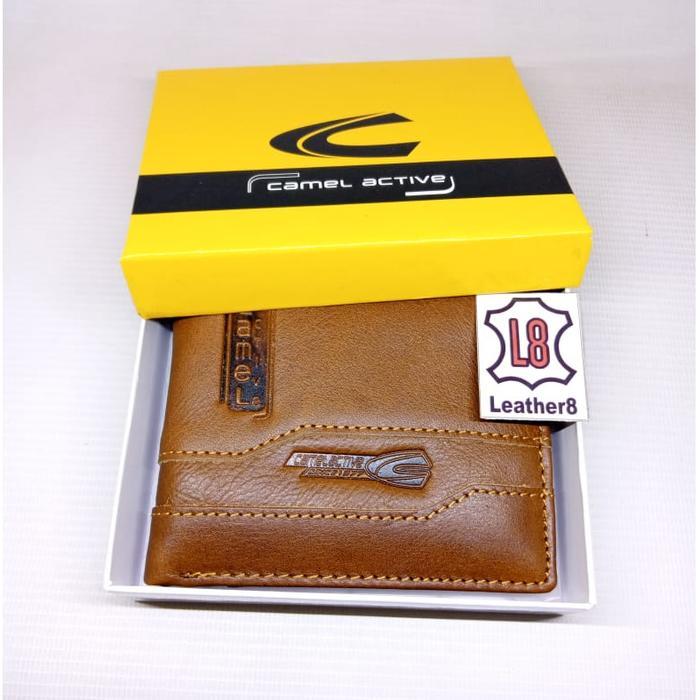 Dompet Kulit Pria Camel Activ 002 Brown Original Genuine Leather Murah