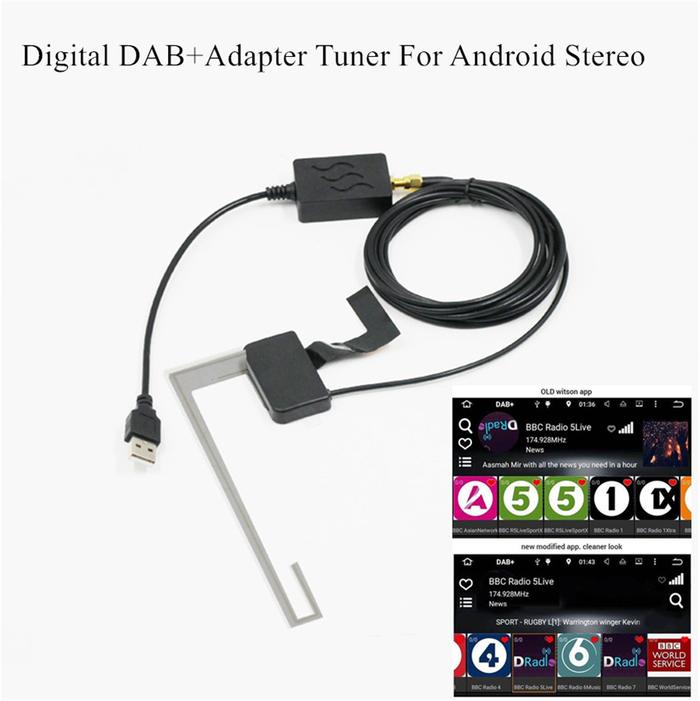 Car Digital DAB + Adapter Tuner Radio Box USB Receiver Antenna For