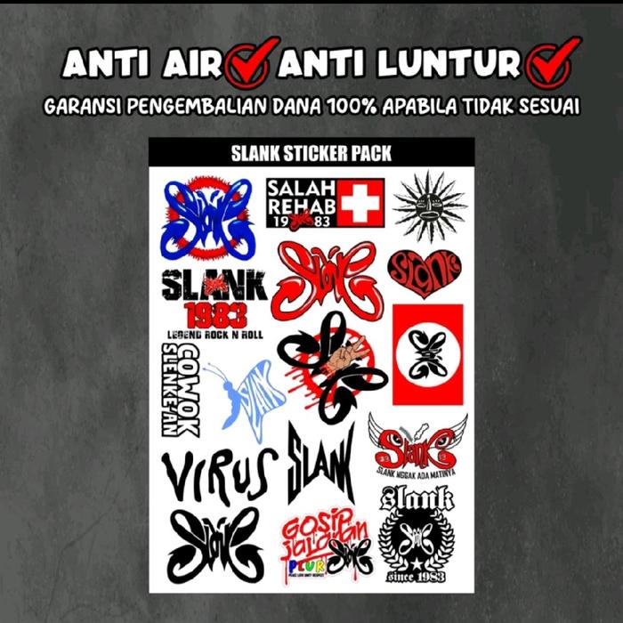 sticker vinly SLANKERS, sticker musik band premium