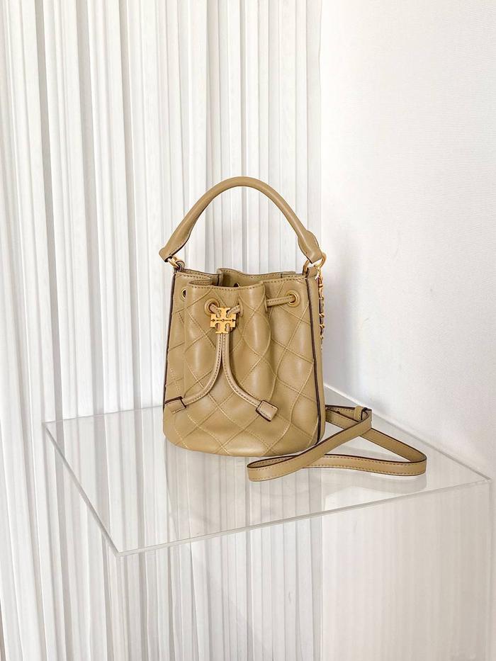 (TB) Fleming Small Bucket Bag Pebblestone