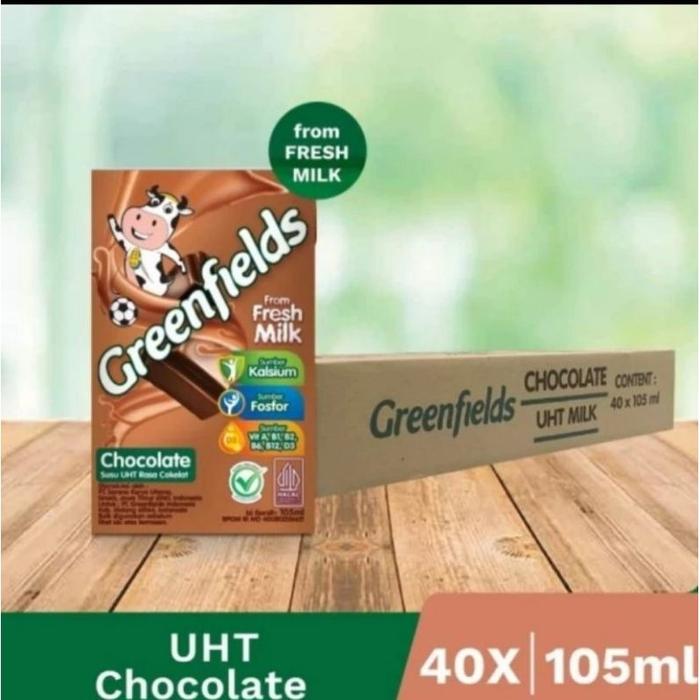 Greenfields Susu UHT Coklat/ Susu UHT Coklat 105 ml