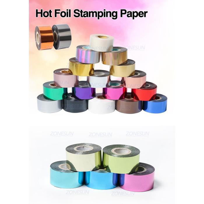ZONESUN 3CM Heat ated foil Hot Foil Rolls Hot Stamping Foil
