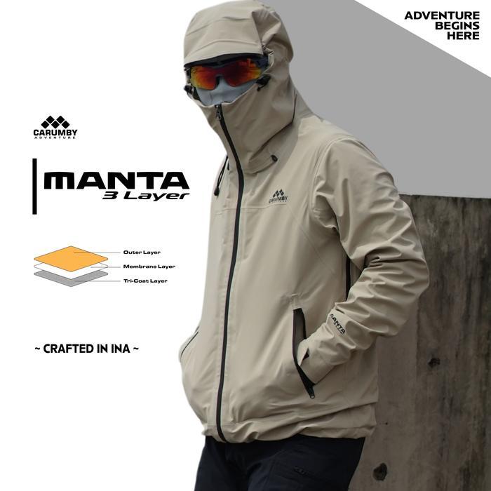 Jaket Gunung Carumby Manta 3 Layer Waterproof Promo !