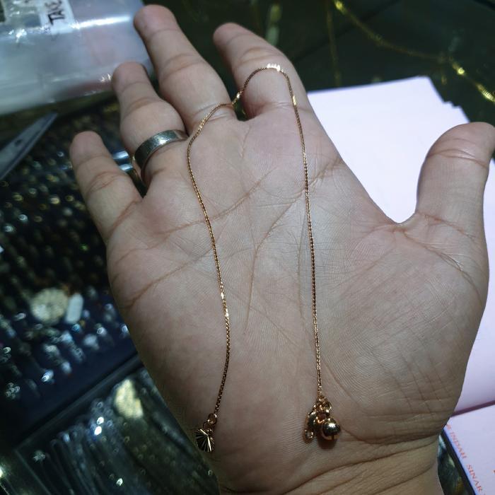 gelang kaki italy emas 700