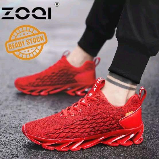 sneaker shoes Mith red terbaru