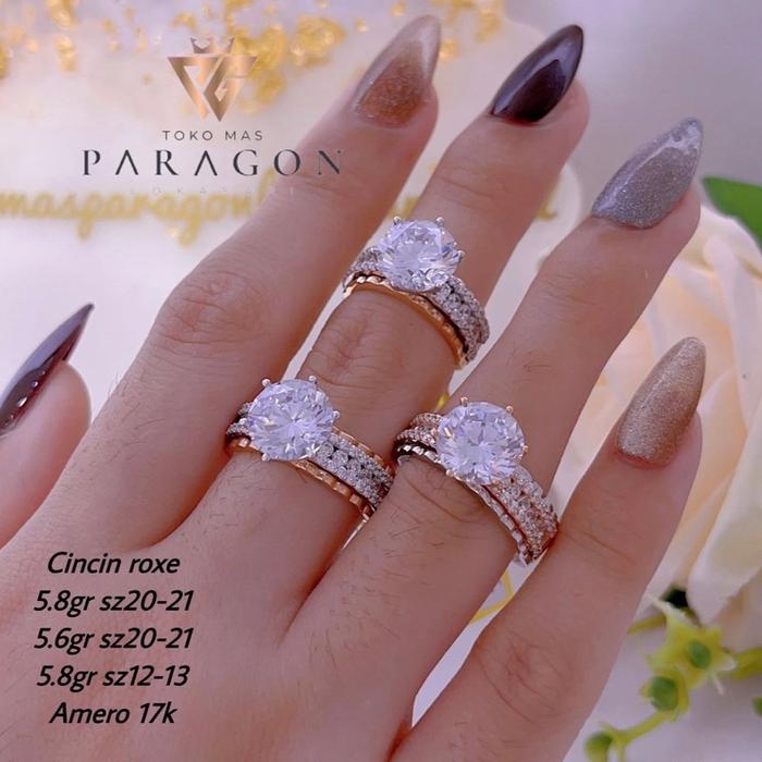 [TANYA STOCK] Cincin Aksesoris Fashion Kombinasi Warna RoxE Grande
