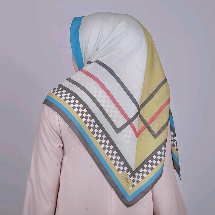 Amoret scarf Zoya/Scarf motif zoya/Segiempat motif/segiempat zoya