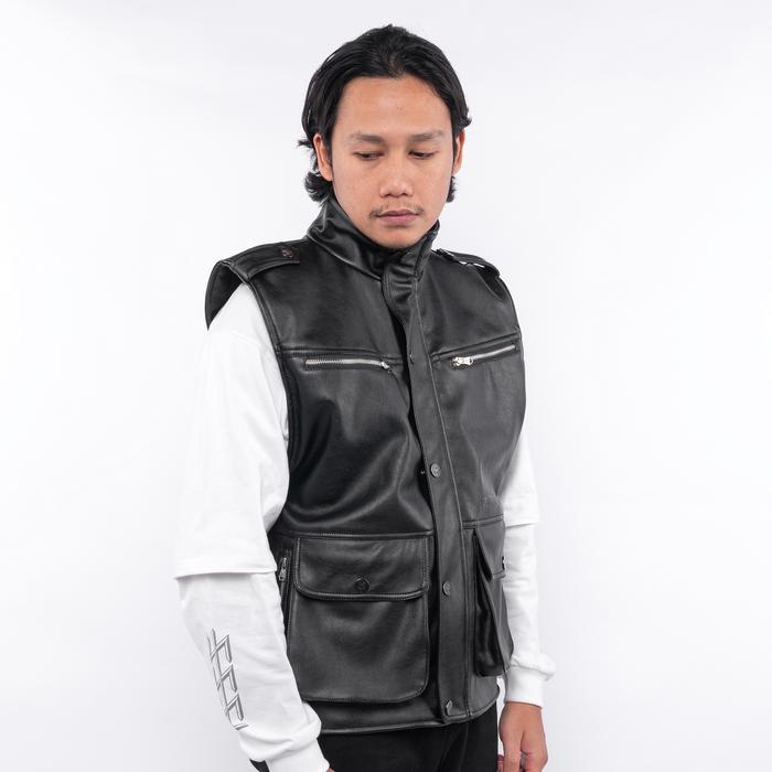 DISENTAL SSST SUPER SENTIMENTAL SECRET THEORY X MATERNAL DISASTER VAUX LEATHER VEST ROMPI ORIGINAL