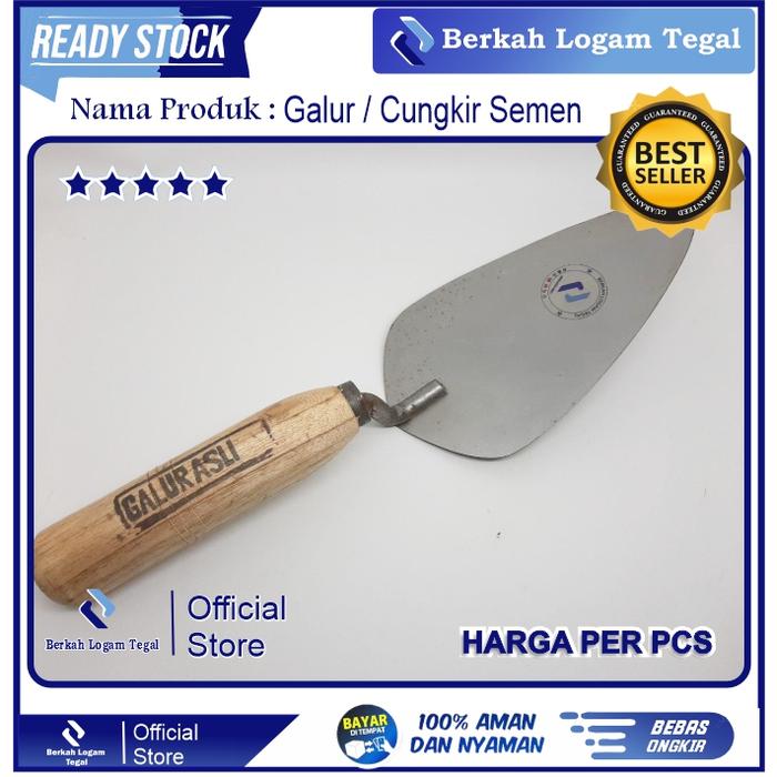 Cetok/sendok semen galur asli baja paku/Cetok galur asli/lancip/oval Grosir