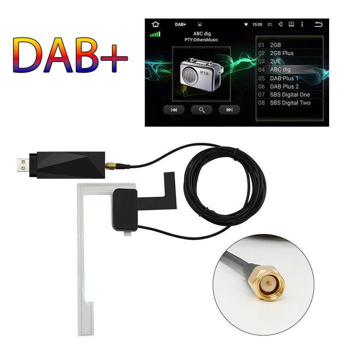 DAB+Digital Radio Tuner Stereo Receiver USB 5V USB Dongle Tuner