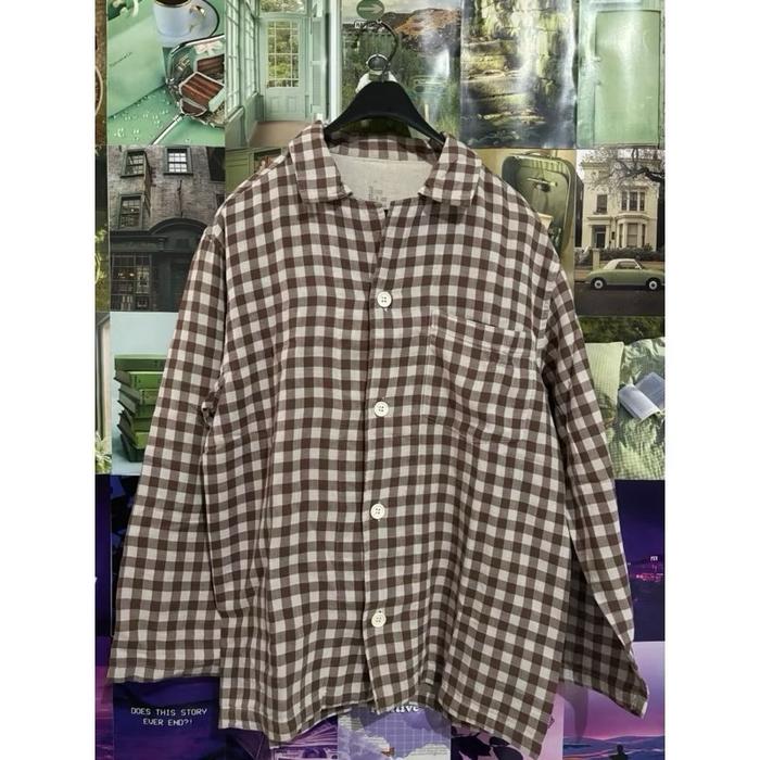 Uniqlo Brown Flannel Preloved