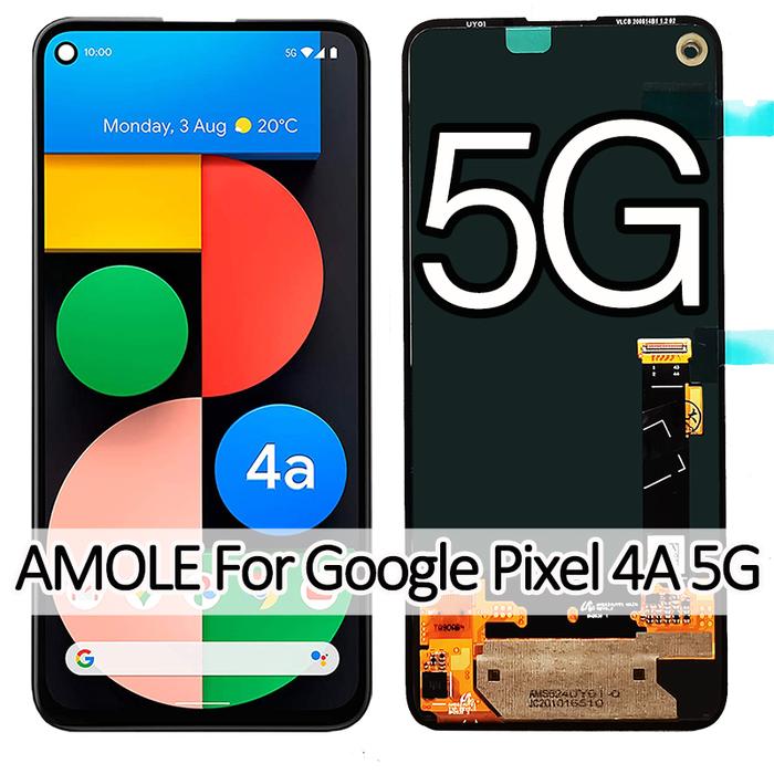 6.2" 100%Super AMOLED Original For Google Pixel 4A 5G LCD Display