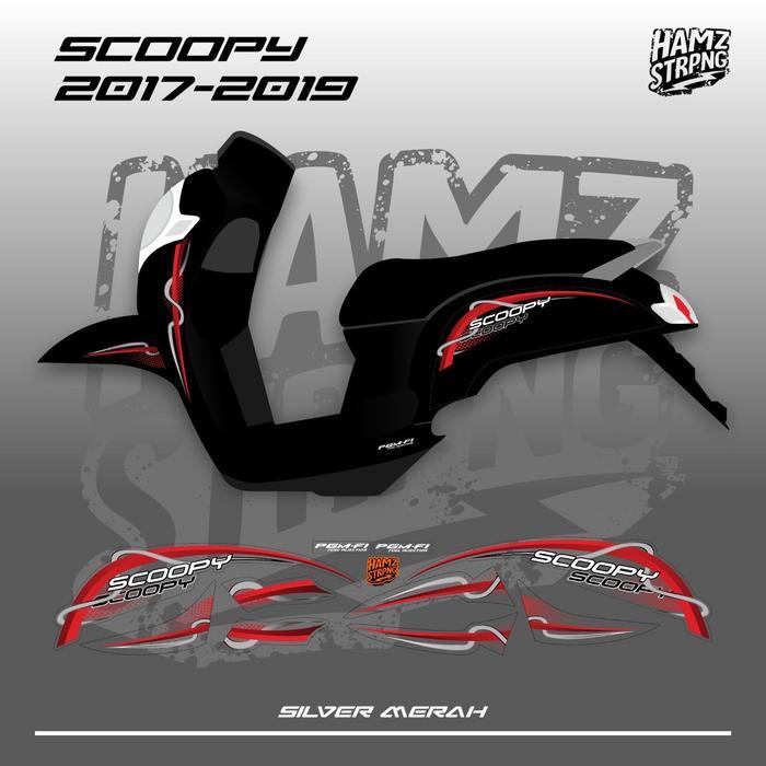 Striping Transparan Scoopy 2019 New Custom Design [NTS]