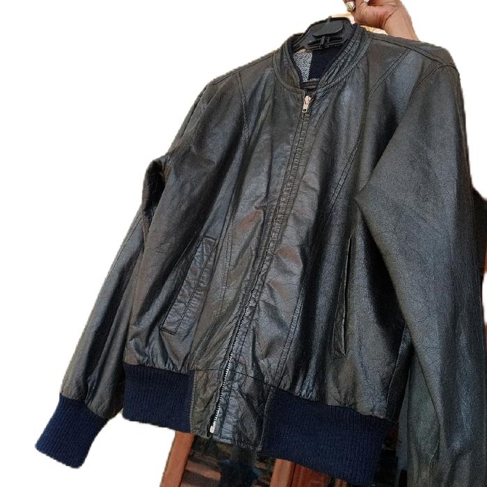 bomber farsity Hitam Jaket Casual