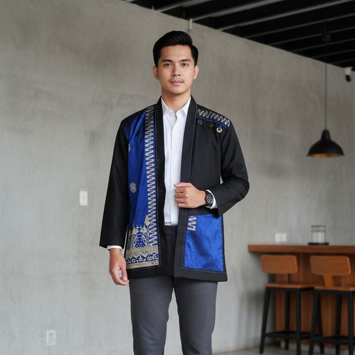 Outer Etnik Songket Silungkang Pria