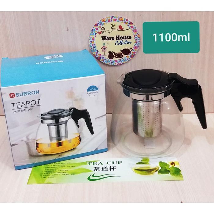 Tea Pot /Teko teh kopi dengan saringan 1100 ml dan 900 ml /Teko Penyeduh Teh tea pot teko teh teapot