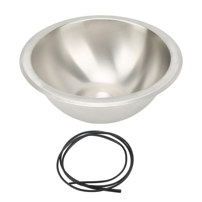 RV Kitchen Sink Round Boat Sink Wiredrawing Smoothing Easy Assembly
