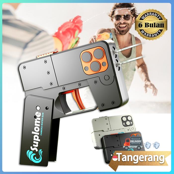 Mainan Pistolan Air Bentuk Iphone Toys Mainan Tembakan Anak-Anak