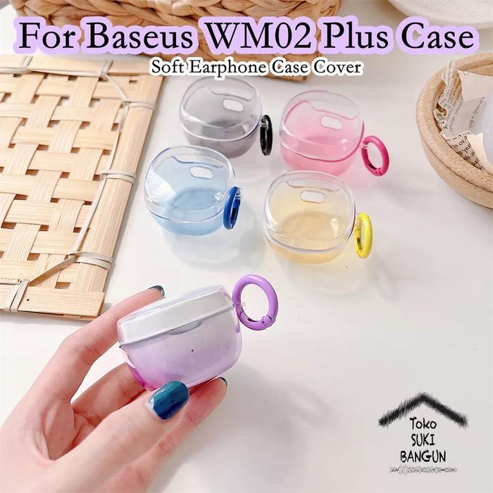 Case untuk Baseus Encok WM02 PLUS WM02+ Rubber Clear GRADASI Cover Casing