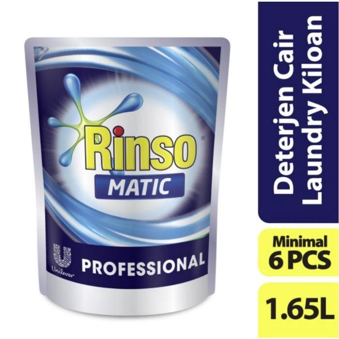 RINSO MATIC CAIR PROFESIONAL 1,65L SEKARTON ISI 6 pcs
