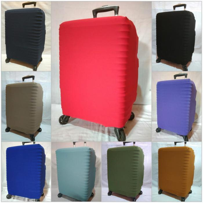 Cover Koper/Sarung Koper Polos Bahan Elastis Size 17 Inch-30 Inch