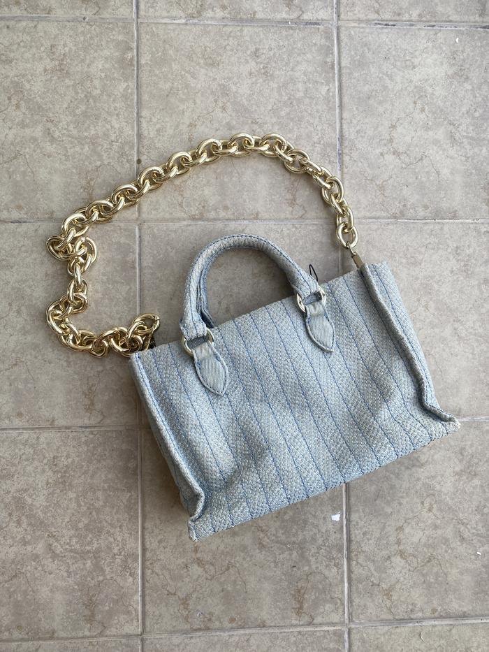 Preloved Branded Zara Denim Handbag Tas Denim Wanita