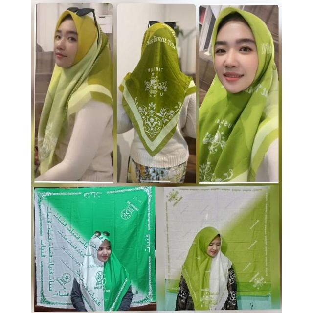 Jilbab Hijab Kerudung segi empat voal Muslimat NU Hijab Jilbab koran Arab Indo Hijab Jilbab Fatayat 