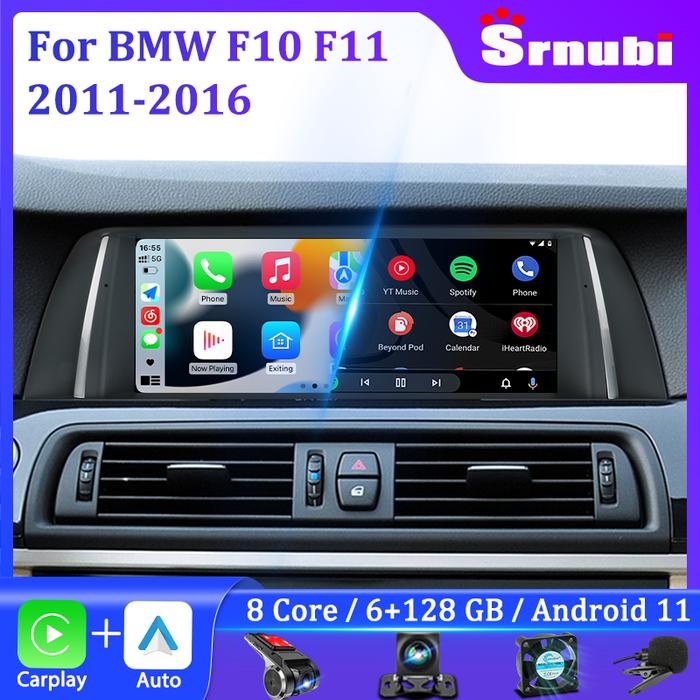 Srnubi 10.25" Android 11 Car Radio for BMW 5 Series F10 F11 2011-2016