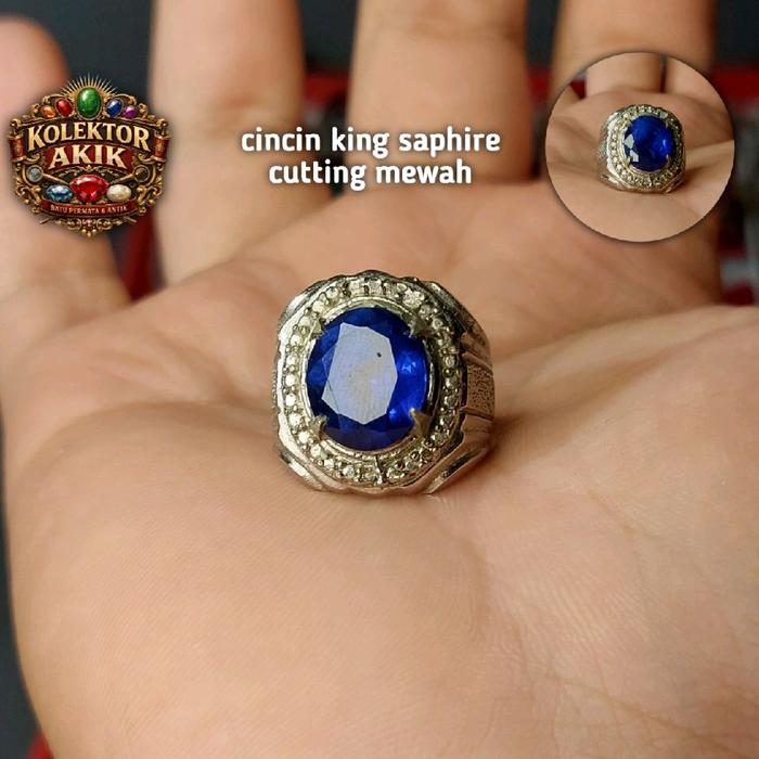 cincin king saphire cutting mewah elegan cincin pria wanita cincin elegan cincin mewah