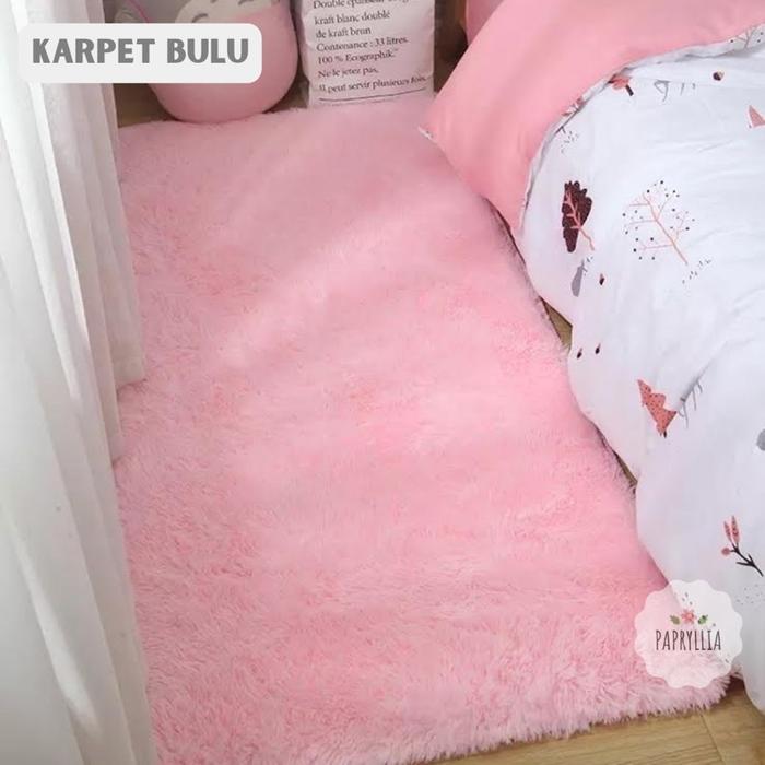 Krucils Store - Karpet Bulu Rasfur Karpet Lantai Kasur Bulu Tebal 50x150cm