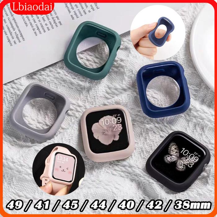 TT27 - Rubber Case for Apple Watch Ultra 2 / Ultra Series 9 8 7 6 SE 5 4 3 2 1 Se 2 Soft Bumper for
