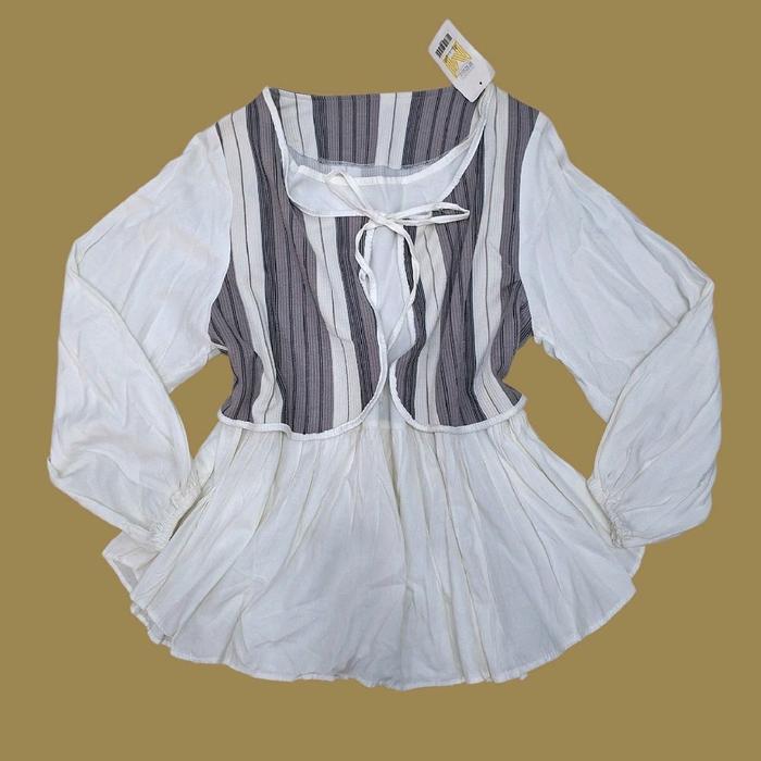 BLOUSE WHITE GREY VEST BY MASCOT COLLECTION