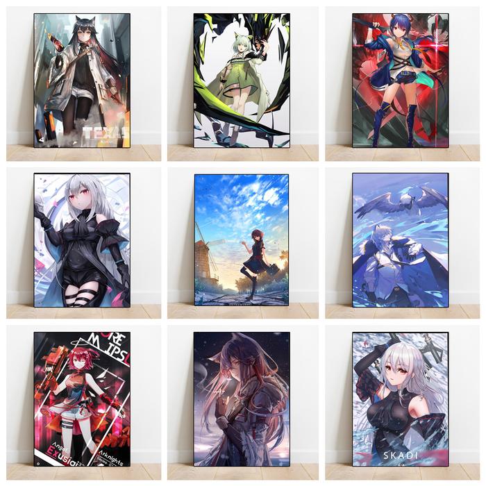 Arknights Skadi Poster Aesthetics Anime Figure Sexy Girl Decoration