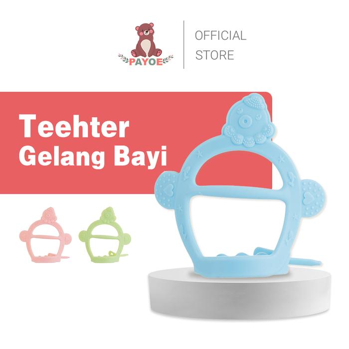 PAYOE Mainan gigitan bayi teether bayi gelang gigitan bayi teether