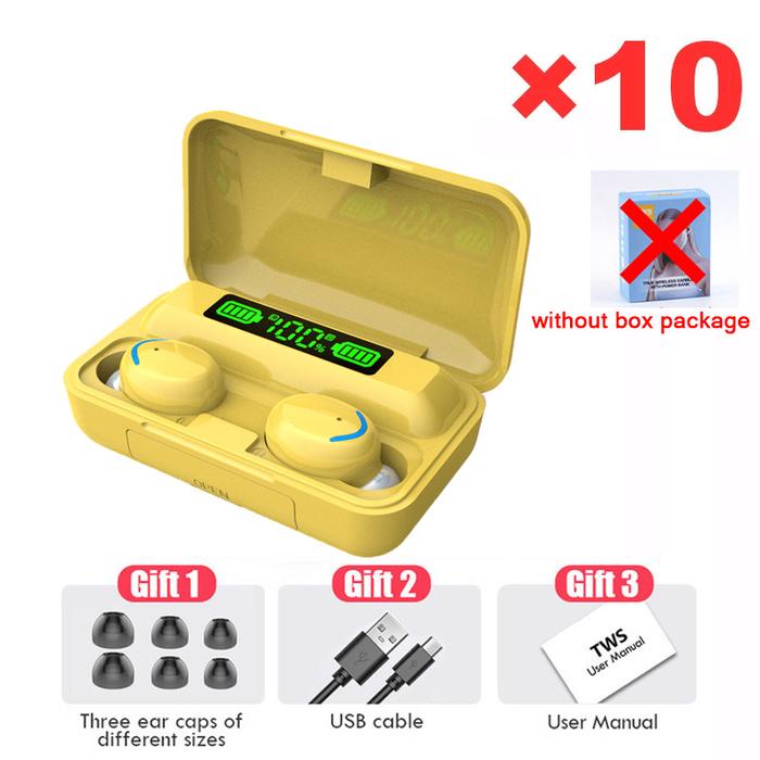 TWS F9 Wireless Earpiece Headphone Earphone Sport Earbuds Headset