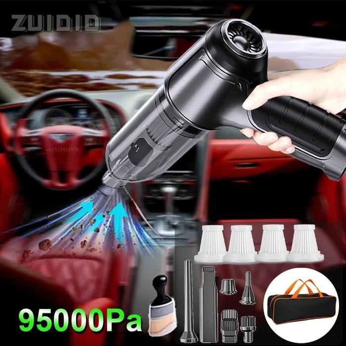 95000Pa Wireless Portable Car Vacuum Cleaner Cordless Powerful