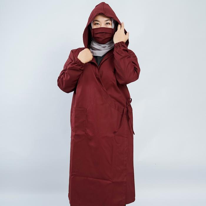 APD KIMONO HOODIE BAHAN AMERICAN DRILL HALUS Outer Panjang Wanita