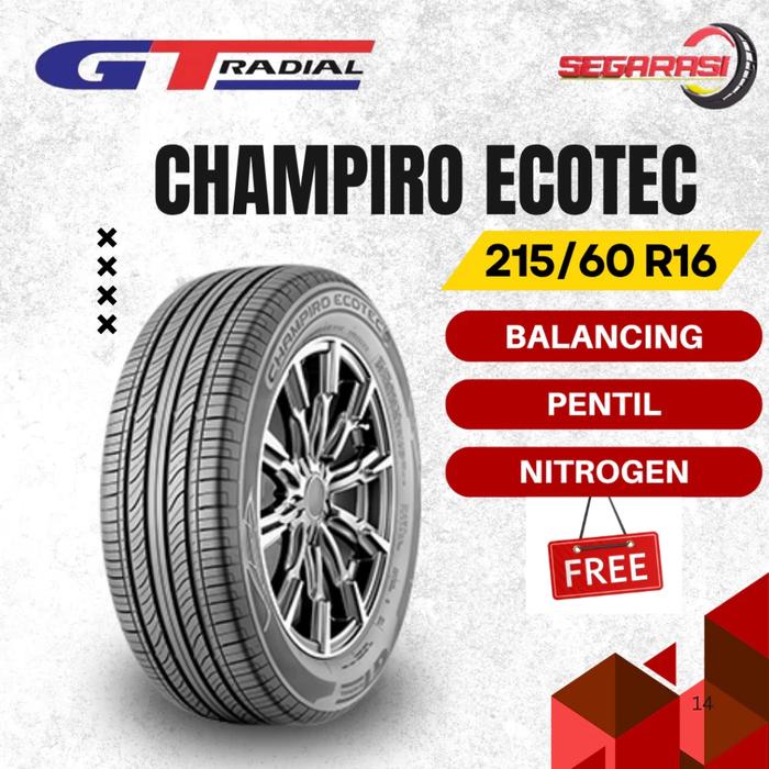 GT Radial Champiro Ecotec 215/60 R16 Ban Mobil GT Radial Ring 16