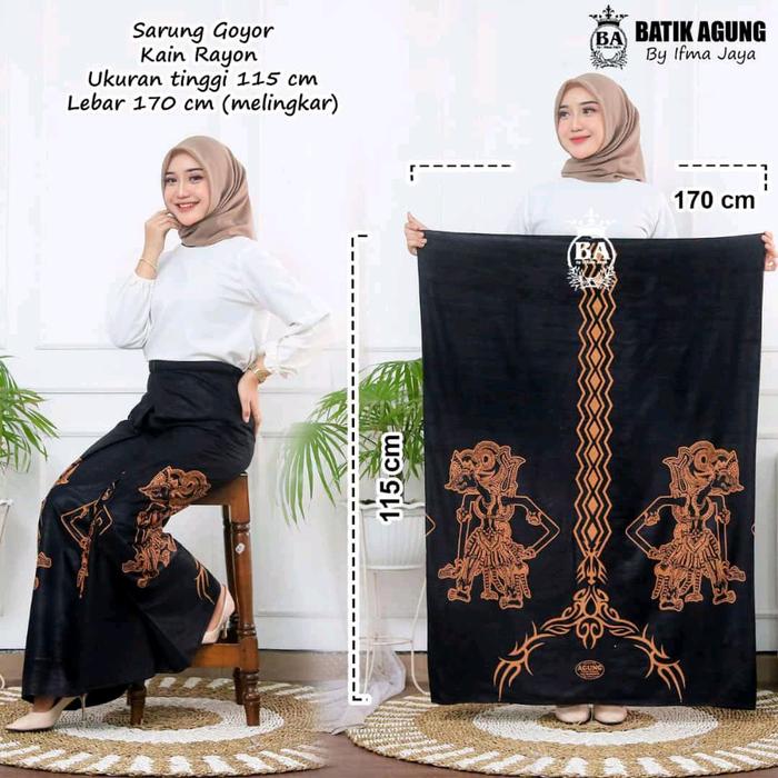 SARUNG GOYOR ABG MOTIF WAYANG KEMBAR | KORAN | SARWON | WAYANG SEDEKU Lembut BAHAN ADEM NYAMAN Rayon