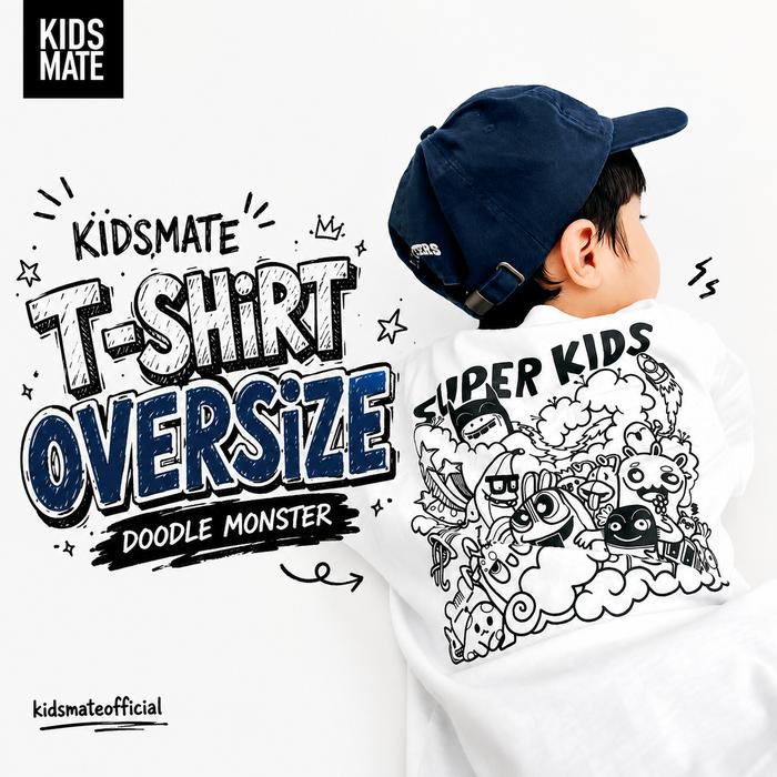 Doodle Art Creative Kids Tee by Kidsmate Fashion Kaos Anak