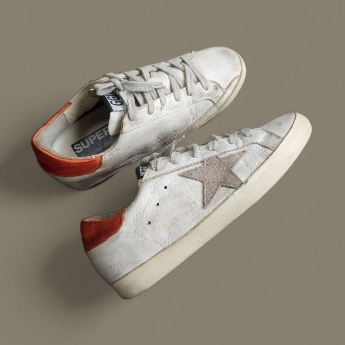 GOLDEN GOOSE GGBD LEATHER SHOES SIZE 35 MADE IN ITALY,, INSOLE 24 cm