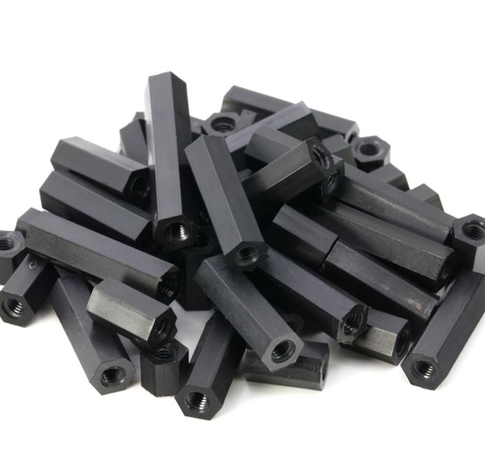 20/50PCS M2 M2.5 M3 M4 Hex Nylon Standoff Spacer Black Female Standoff Double Pass Plastic Hexagon T