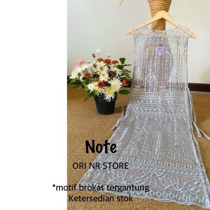 Nr- Outer Brokat|Outer Brokat Lace|Brokat Tile|Outer Brokat Kekinian Dress Kondangan|Rompi Brokat|Ka
