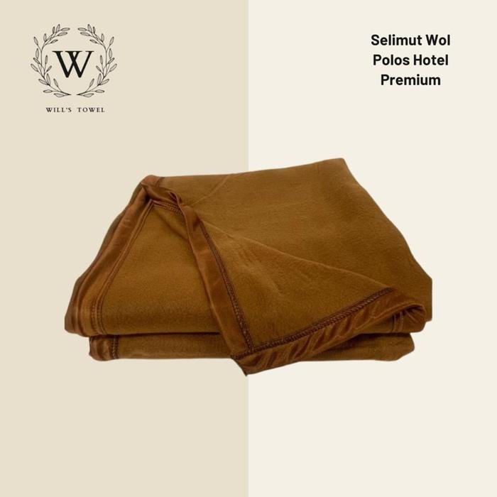 Selimut Wol Hotel Polos 150x200 Lembut & Hangat