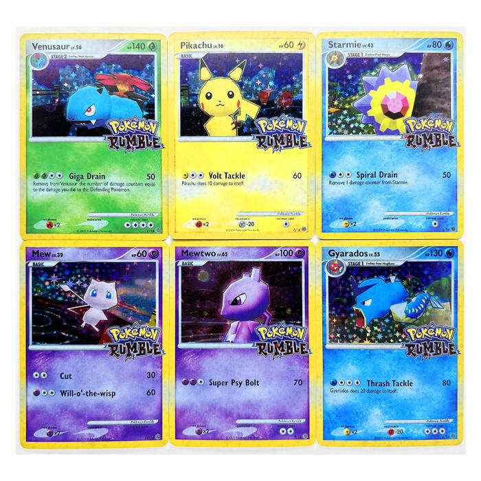 16pcs/set Pokemon Rumble Gyarados Pikachu Venusaur Mewtwo Toys