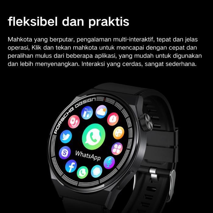 Huawei Smartwatch Gt8 Bluetooth Call Smart Watch 1.5-Inch Hd Full Screen Men'S Watch Smartwatch Pria